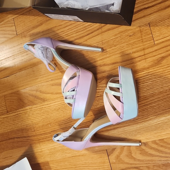 High 6" Stilleto Heel Pastel Ombre 10 NEW - Picture 2 of 7